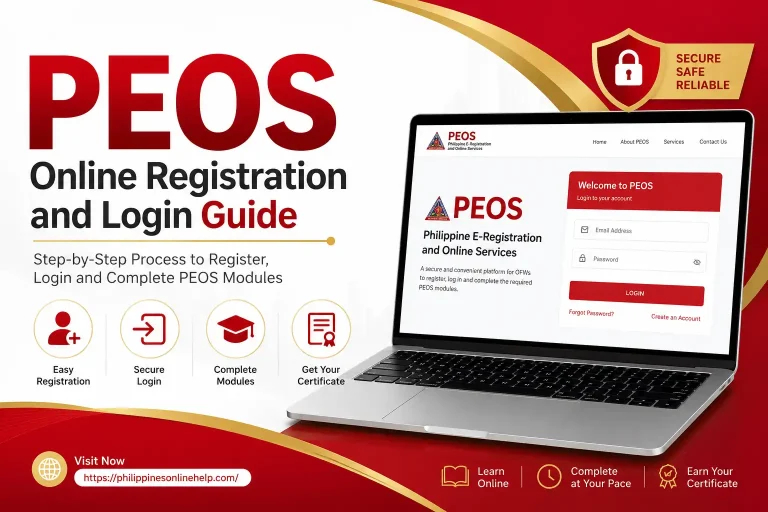 PEOS online registration and login guide