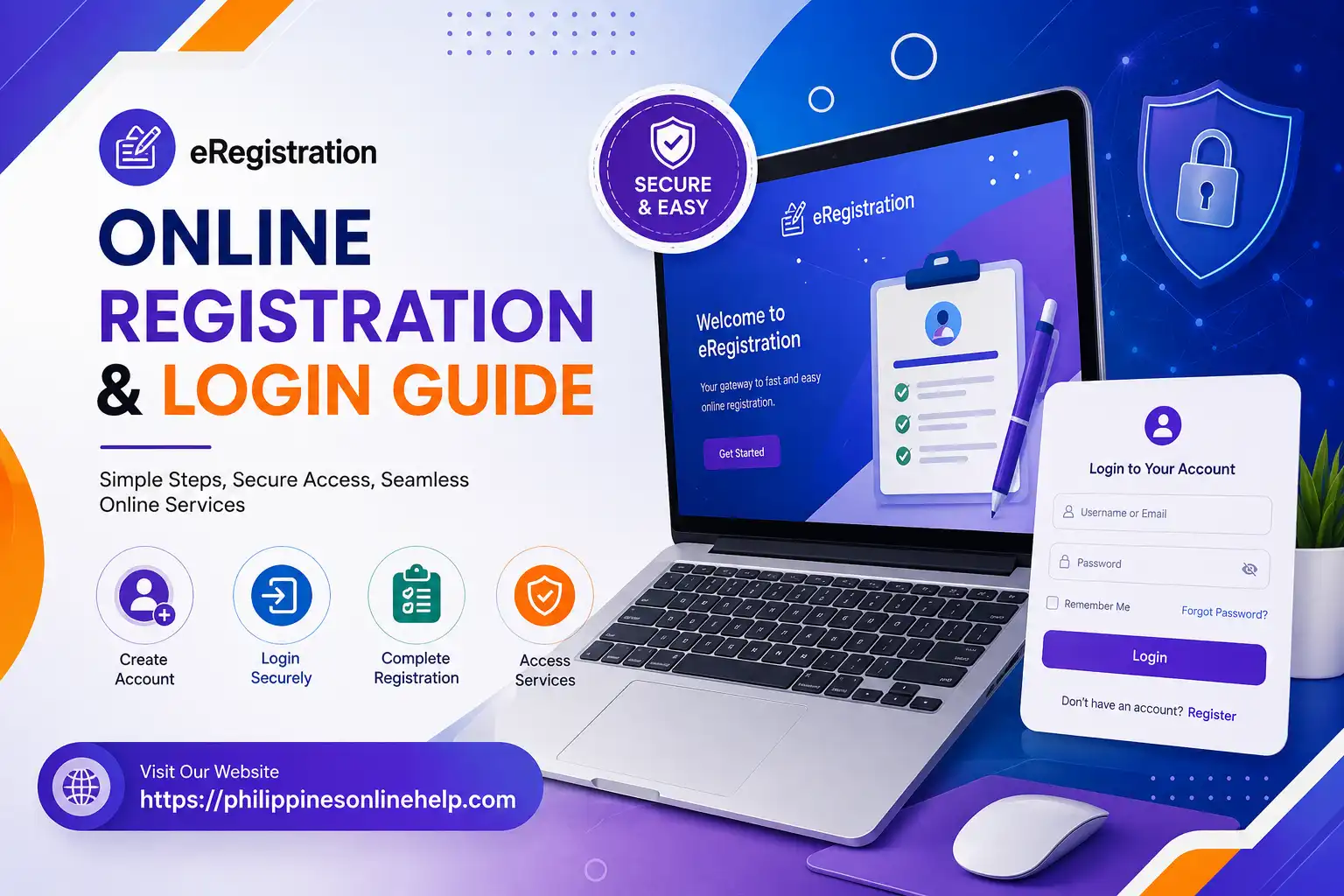 eRegistration online registration and login guide with secure account access
